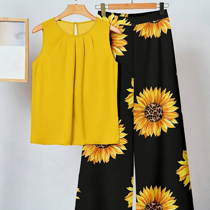 Cassidy | Sonnenblume Zweiteiliges Set