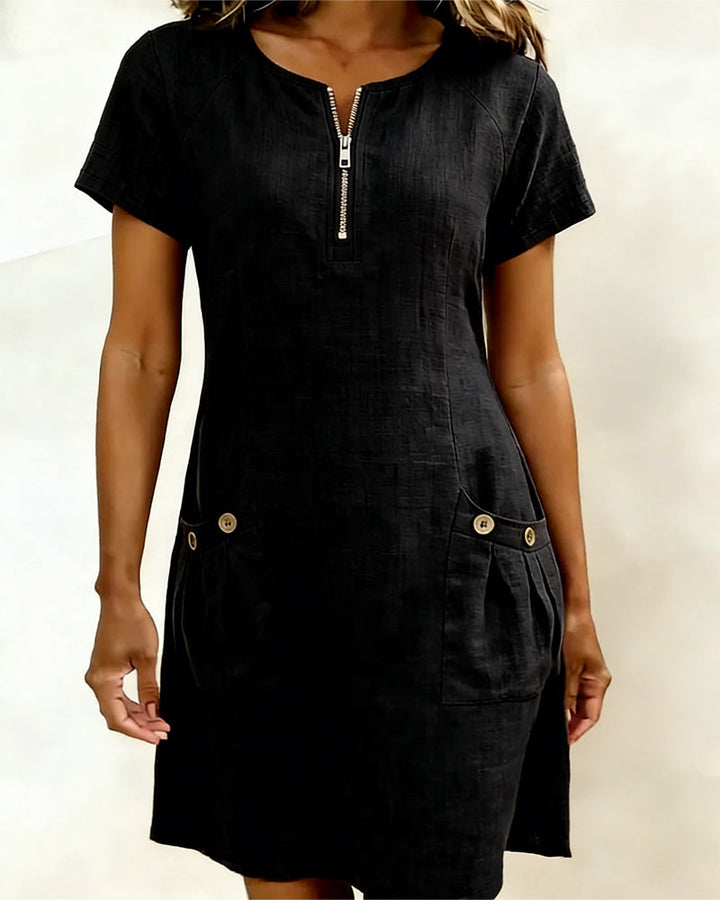 Brigitte | Bequemes Sommerkleid mit eleganter Ausstrahlung