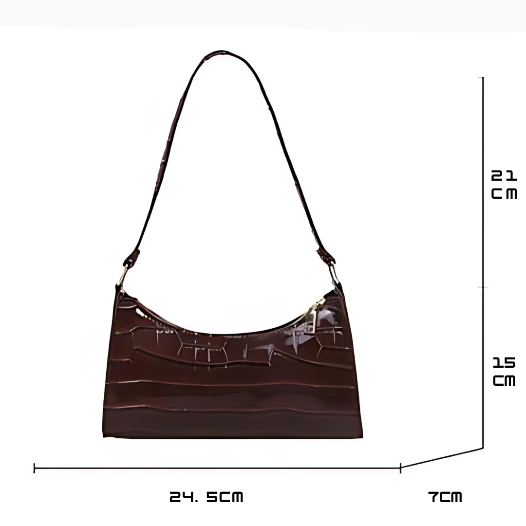 Eleanor | Glänzende Lederhandtasche