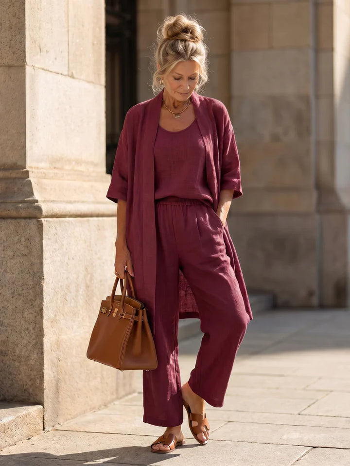 Linnea | Leichtes Leinen-Set