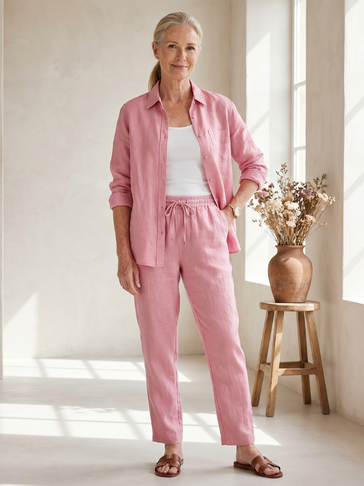 Noor | Langarmshirt mit tapered Pants Set