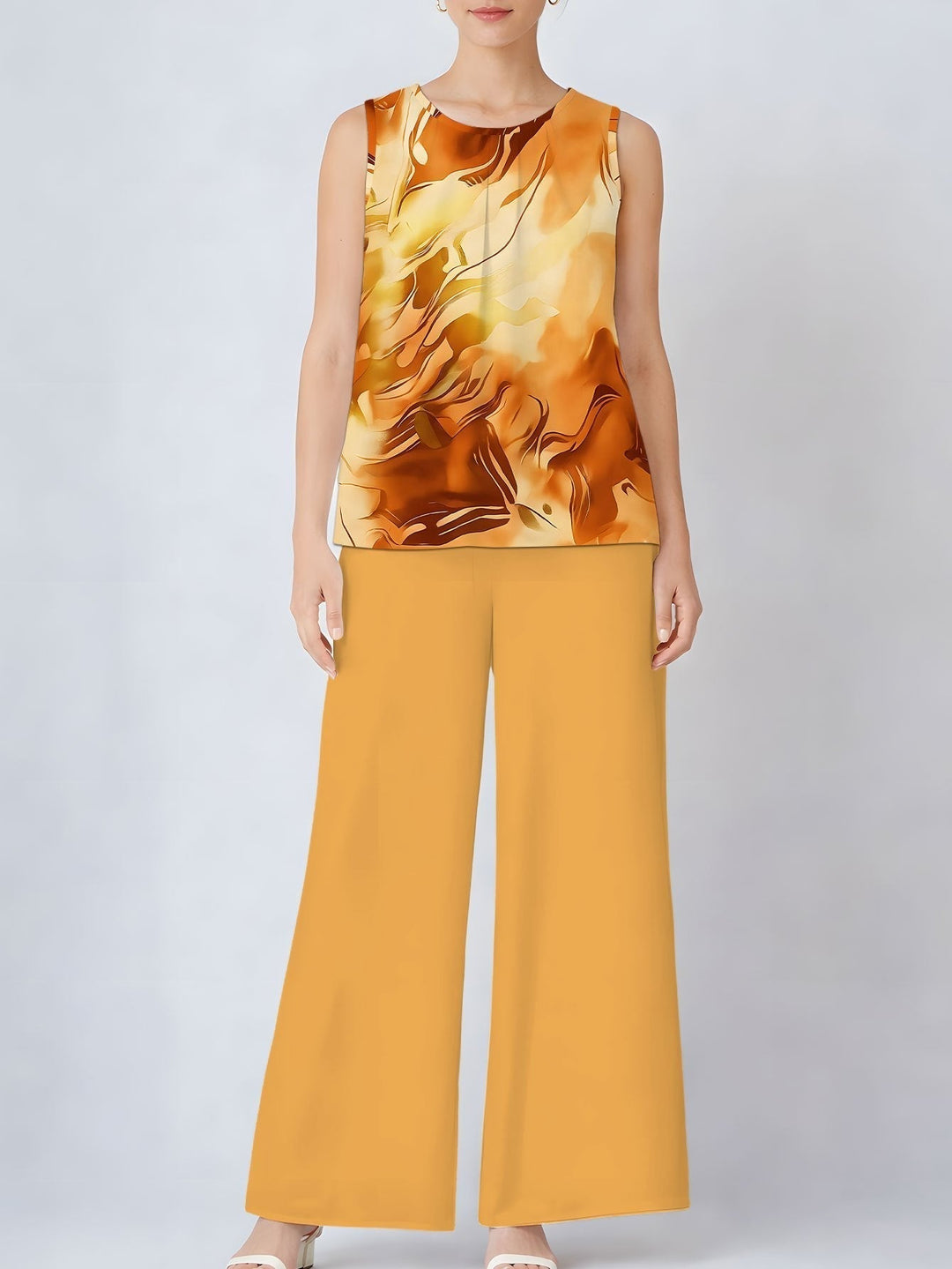 Jessica | Warmes Print-Zweiteiliges Set