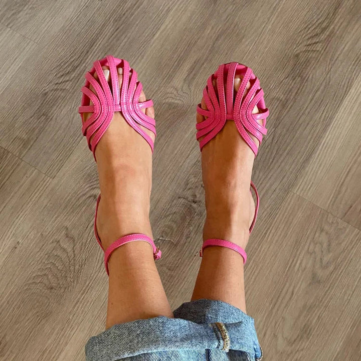 Gisela | Goldene, anmutige Sandalen