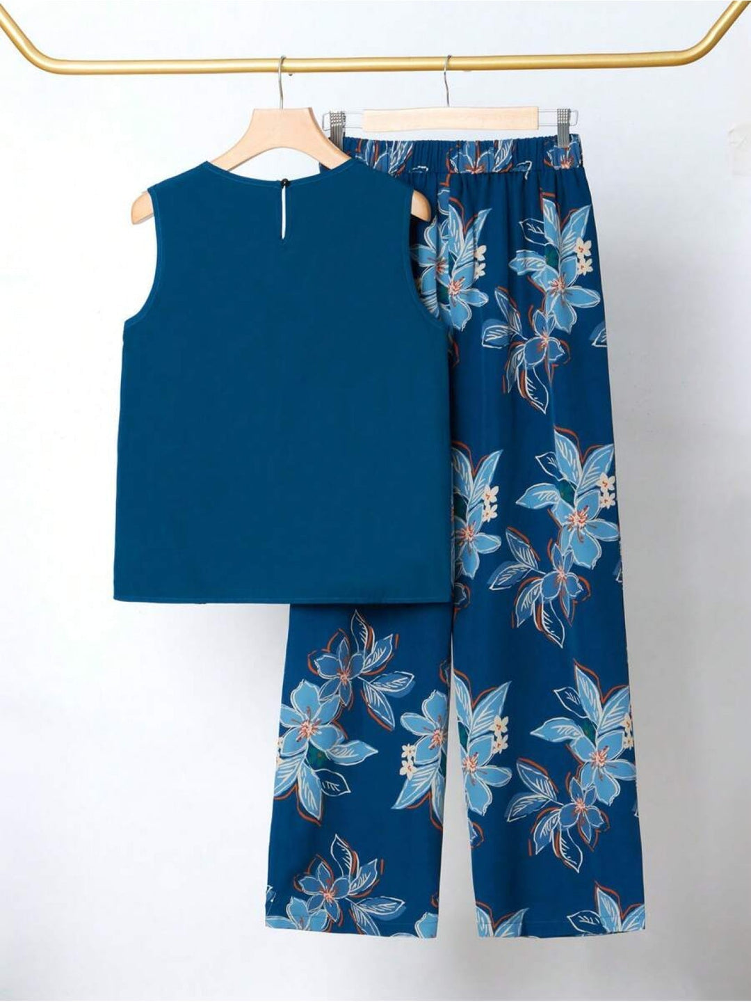 Kayla | Florales Retro-Zweiteiliges Set