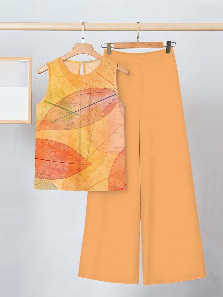 Amber | Blätterdruck Zweiteiliges Set