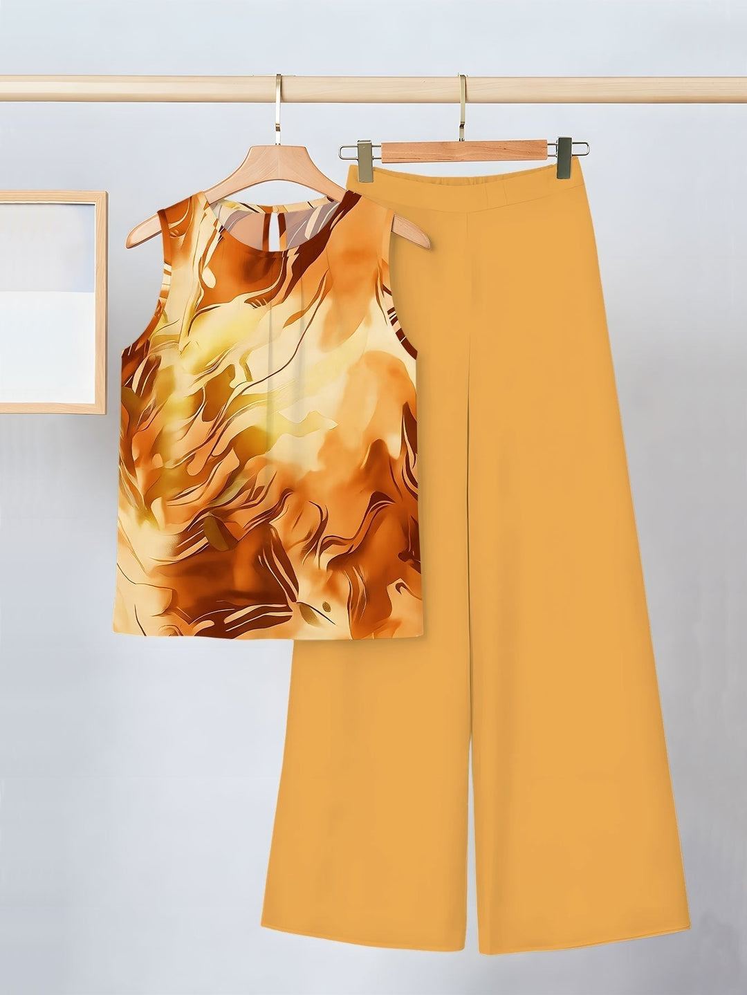 Jessica | Warmes Print-Zweiteiliges Set