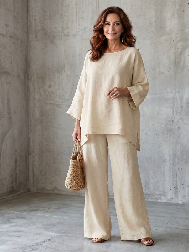 Prue | Oversized Tunika mit weitem Hosen-Set