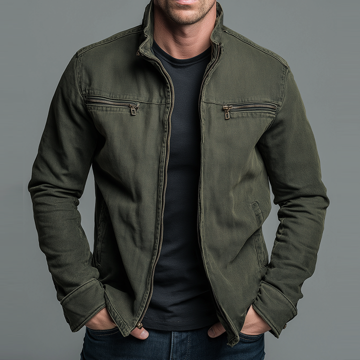 Steinberg | Vintage-Baumwolljacke mit Reißverschluss
