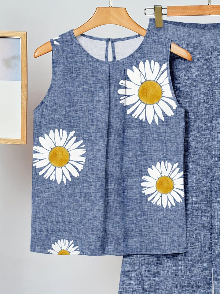 Kaitlyn | Daisy Flower Zwei-Teile Set