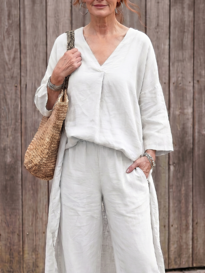 Onyx | Weites Tunika-Oberteil mit weitem Hosen-Set