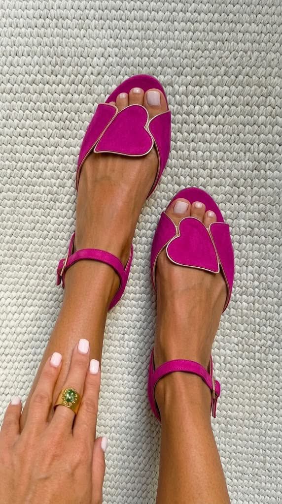 Elke | Sandalen mit Herz-Detail