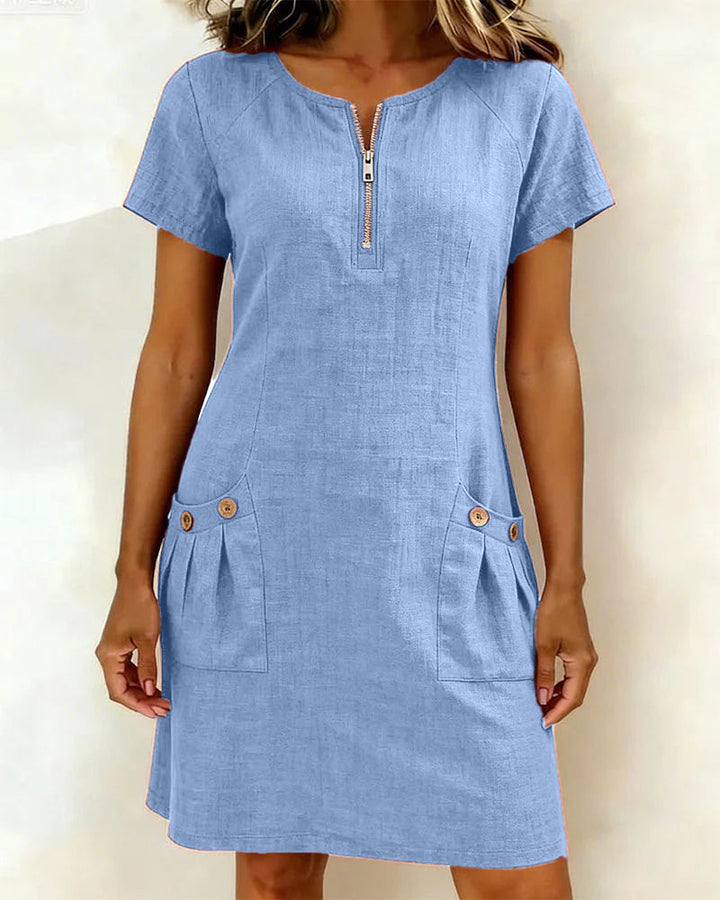 Brigitte | Bequemes Sommerkleid mit eleganter Ausstrahlung