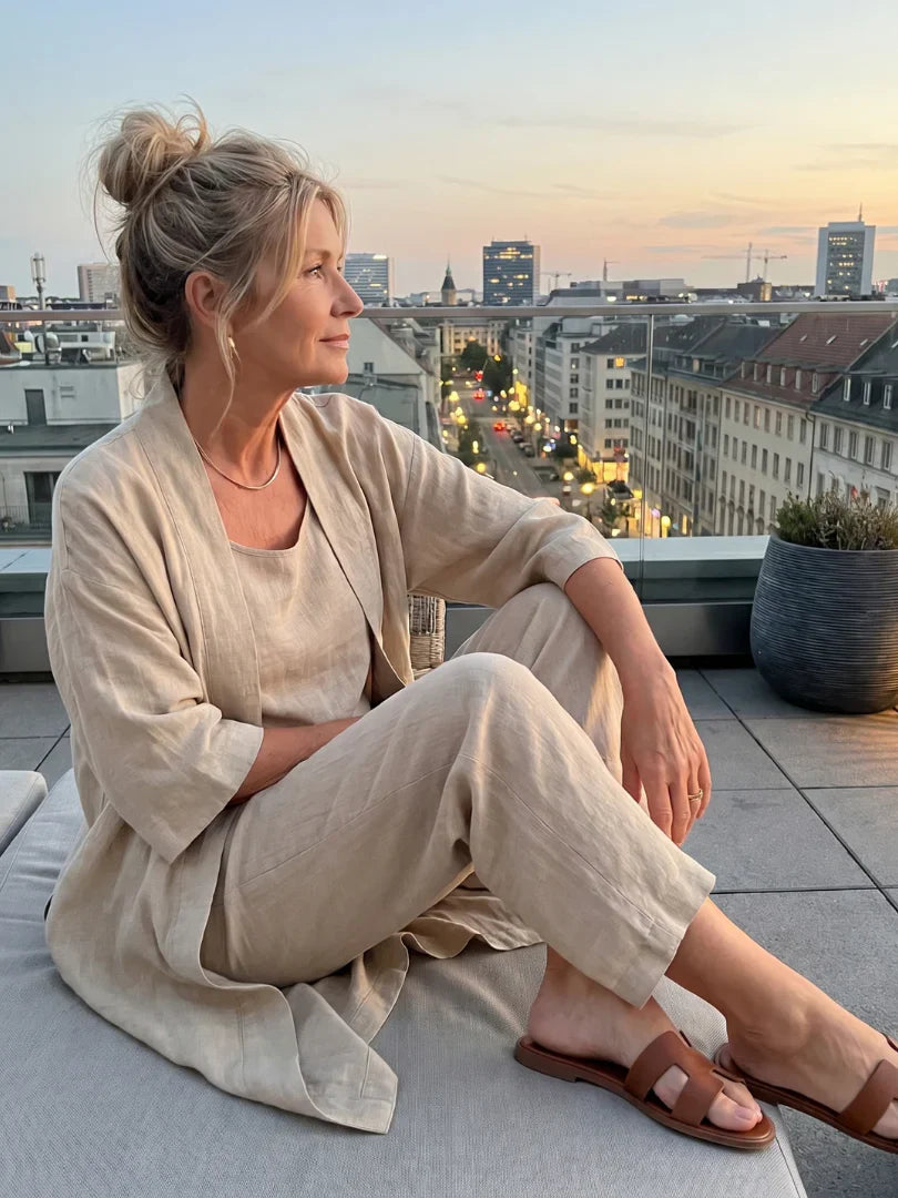 Linnea | Leichtes Leinen-Set