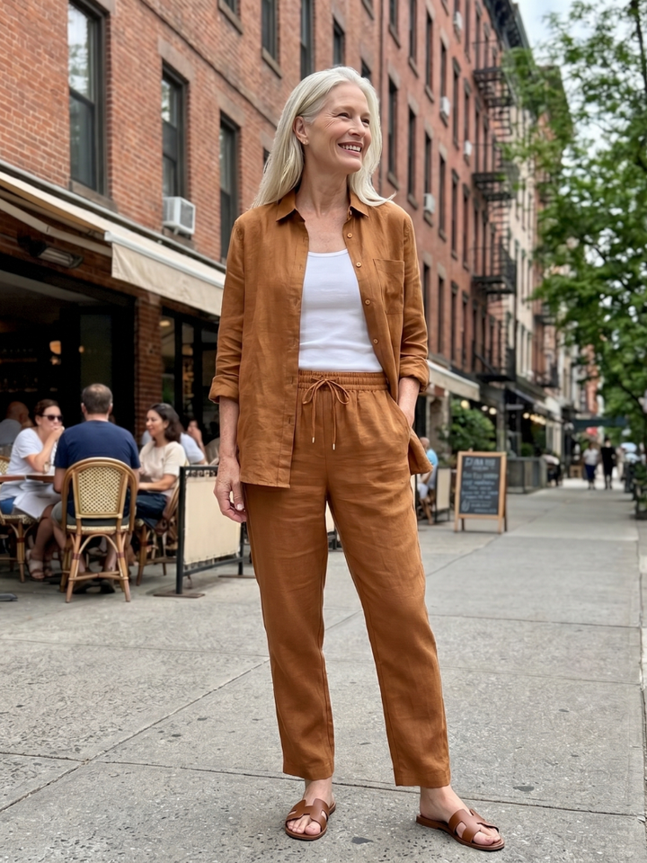 Noor | Langarmshirt mit tapered Pants Set