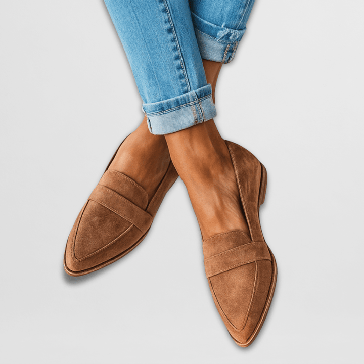 Helen | Orthopädische weiche Wildleder Slipper
