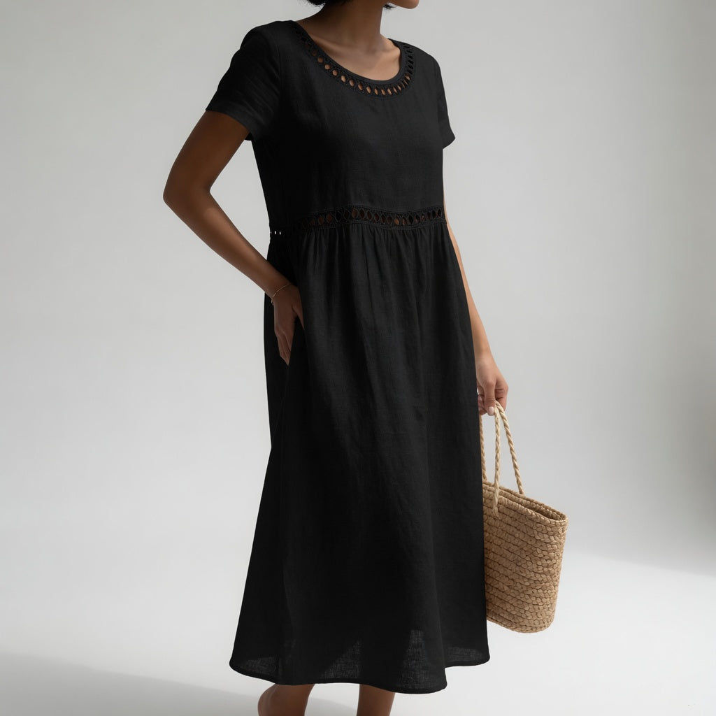 Heidi | Besticktes Midikleid
