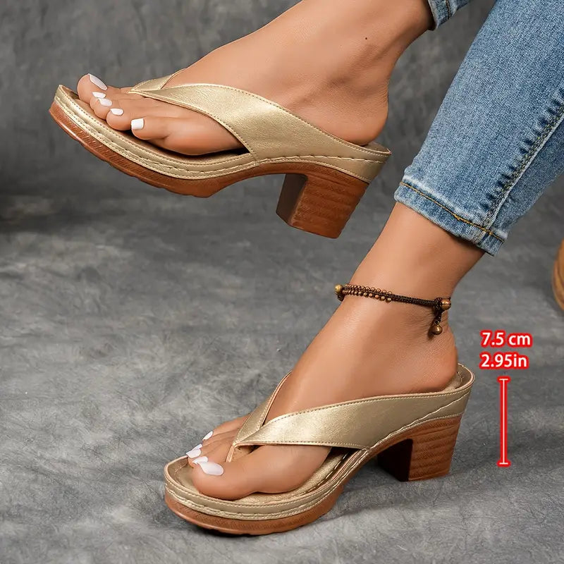 Elegante Sandalen mit bequemem Absatz