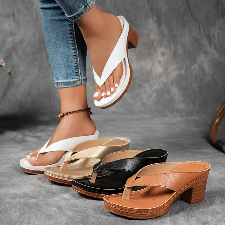 Elegante Sandalen mit bequemem Absatz