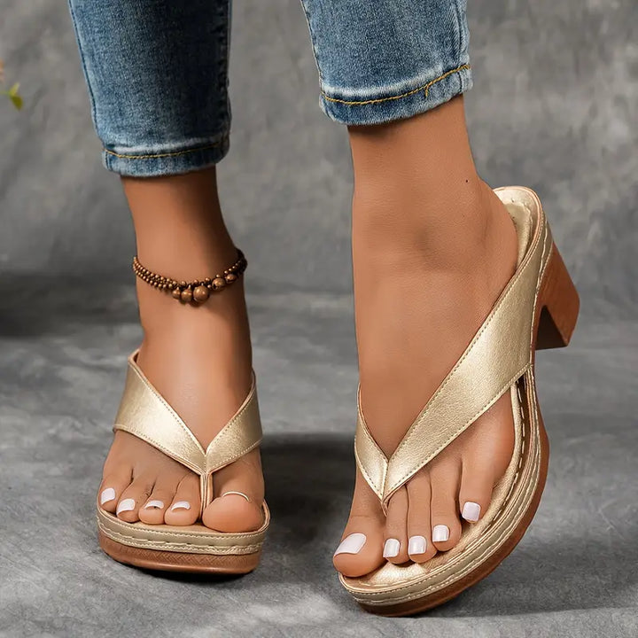 Elegante Sandalen mit bequemem Absatz