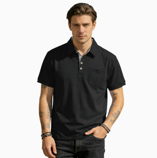 Kilian | Stilvolles Polo mit Brusttasche