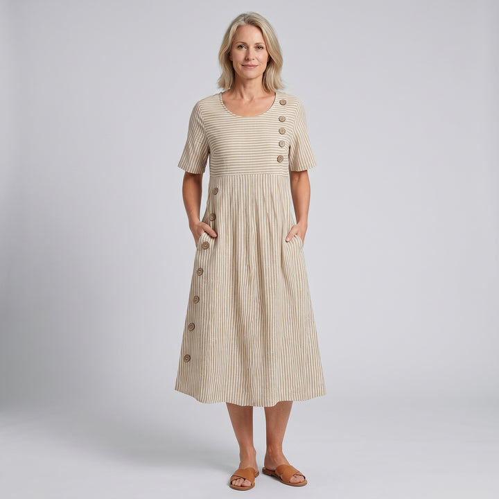 Heike | Locker fallendes Midikleid mit bequemer Passform