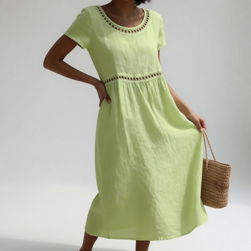 Heidi | Besticktes Midikleid