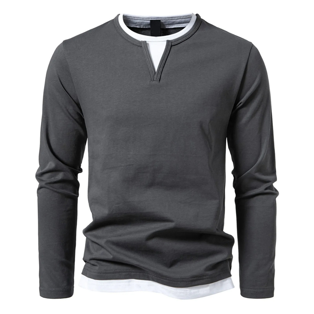 Ludwig | Langärmeliges Baumwoll-T-Shirt