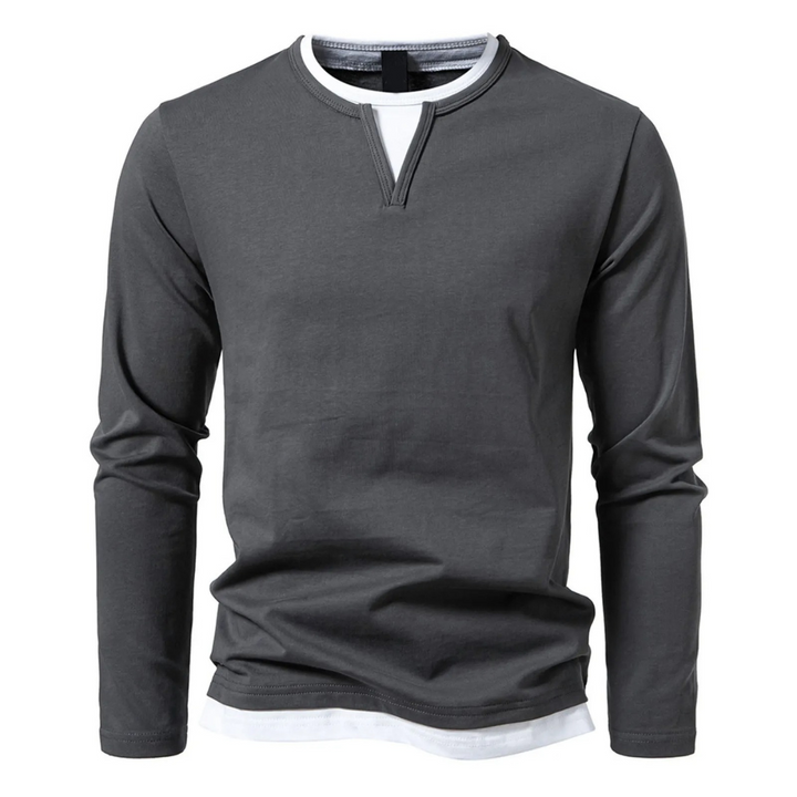 Ludwig | Langärmeliges Baumwoll-T-Shirt