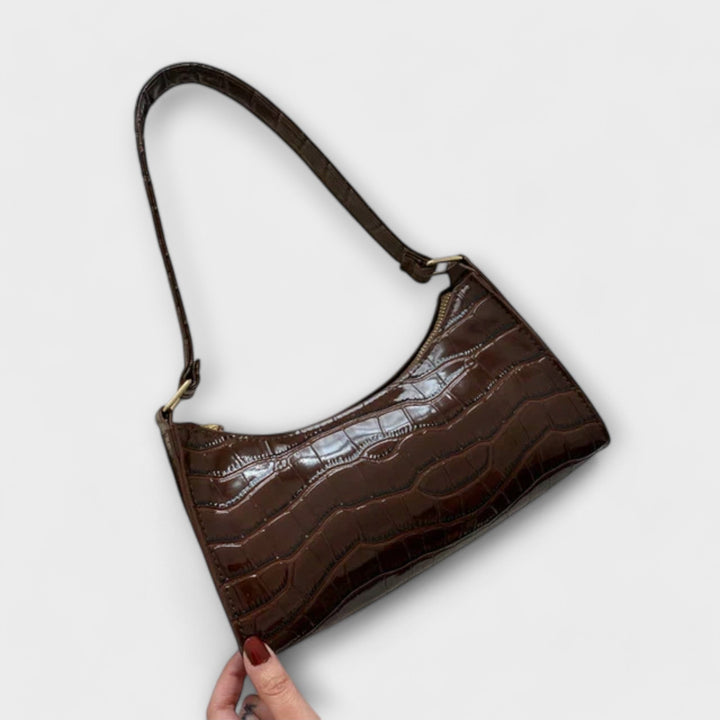 Eleanor | Glänzende Lederhandtasche
