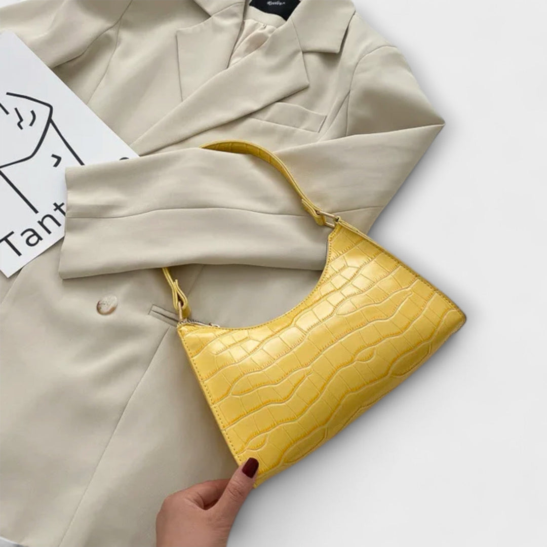 Eleanor | Glänzende Lederhandtasche