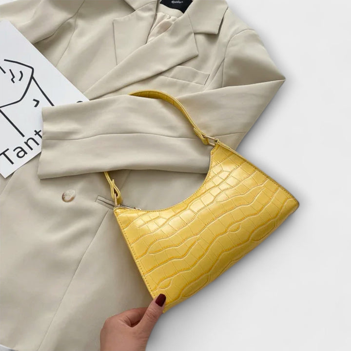 Eleanor | Glänzende Lederhandtasche
