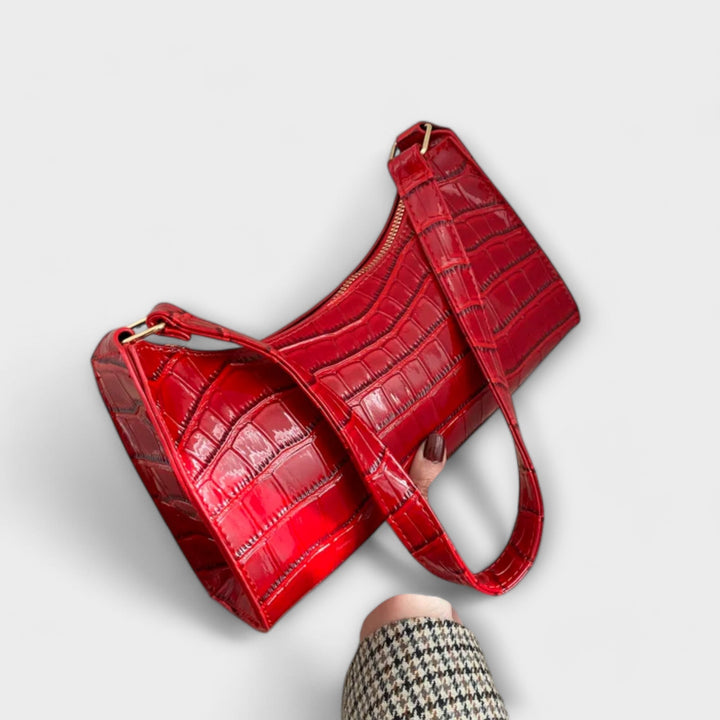 Eleanor | Glänzende Lederhandtasche
