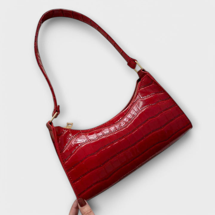 Eleanor | Glänzende Lederhandtasche