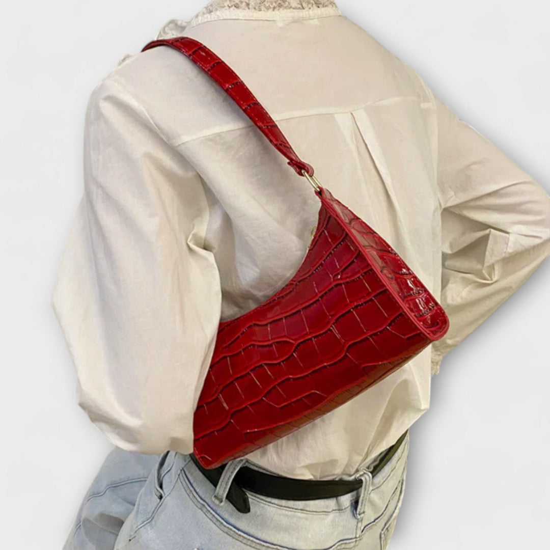 Eleanor | Glänzende Lederhandtasche