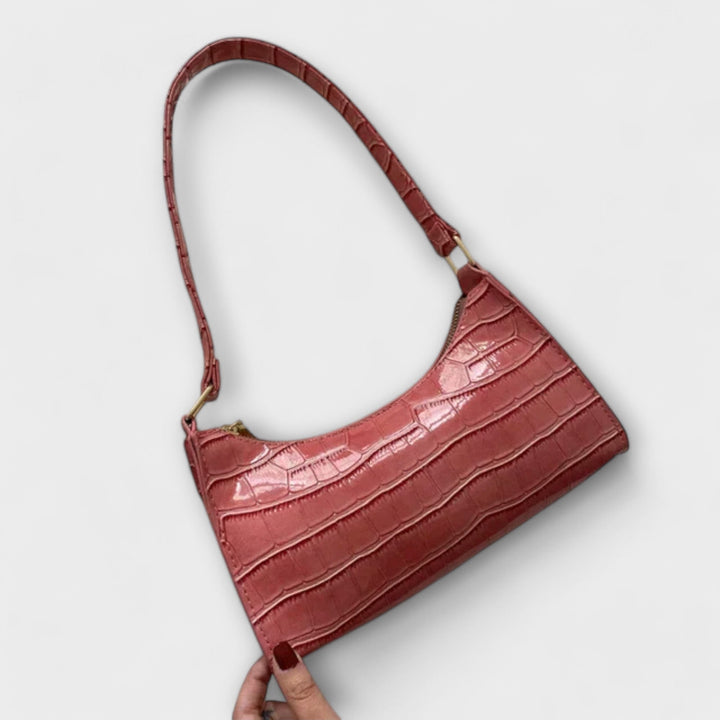 Eleanor | Glänzende Lederhandtasche