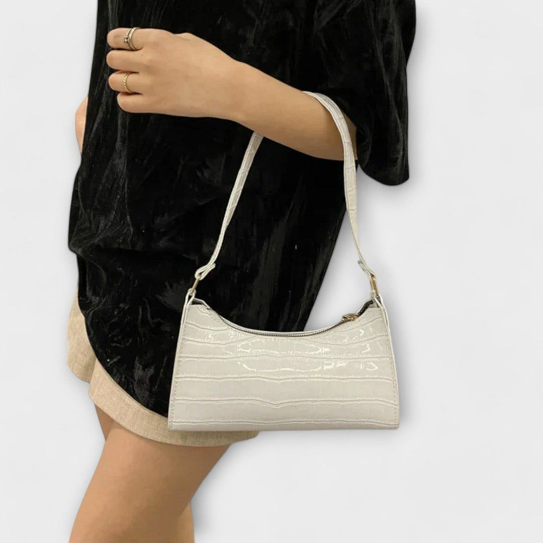 Eleanor | Glänzende Lederhandtasche