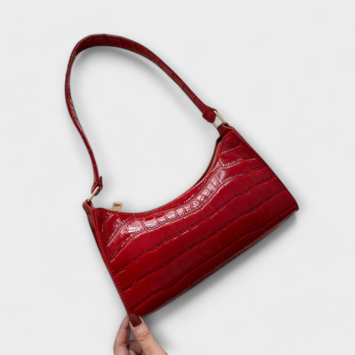 Eleanor | Glänzende Lederhandtasche
