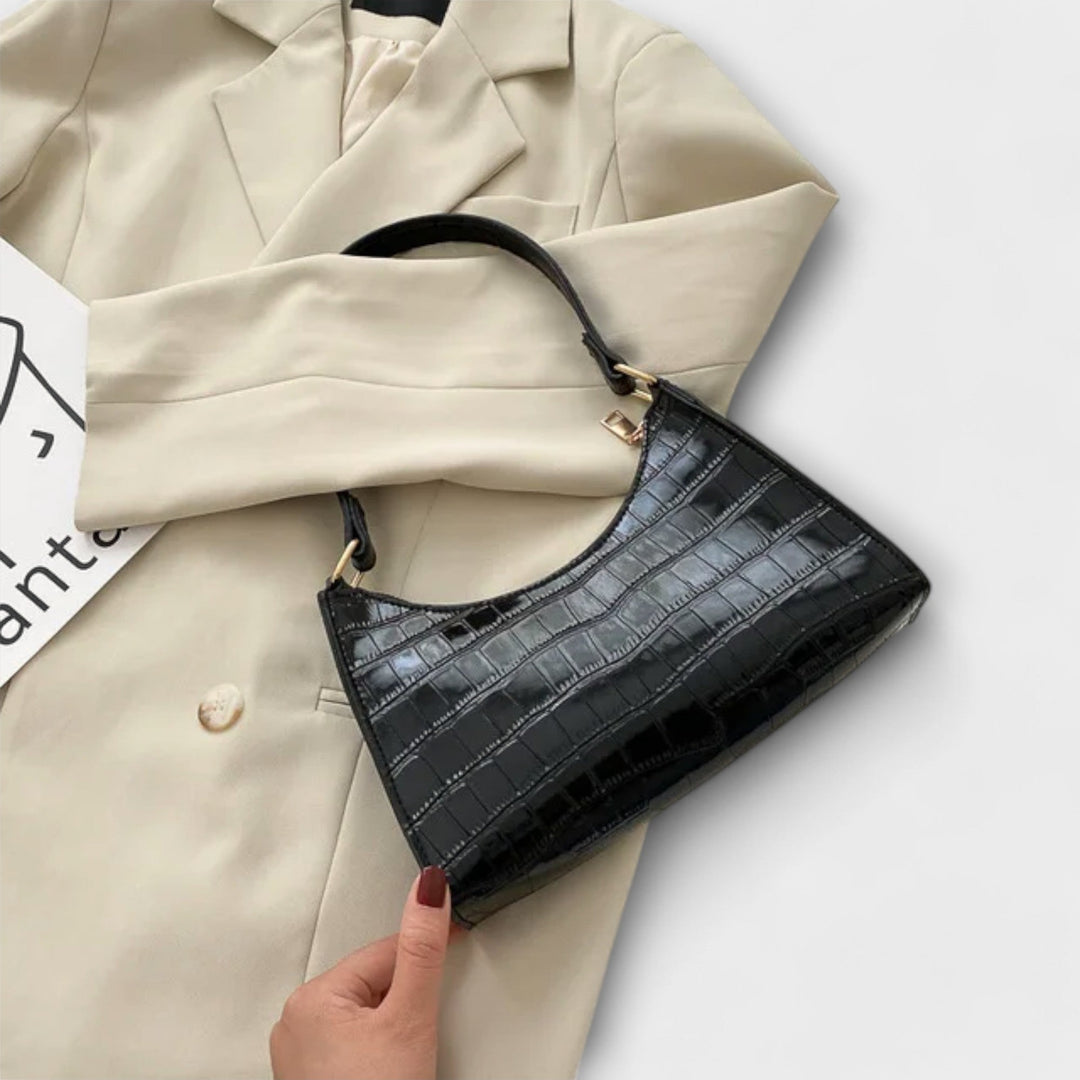 Eleanor | Glänzende Lederhandtasche