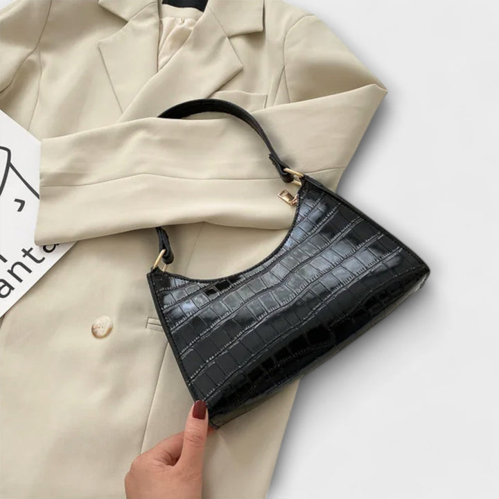 Eleanor | Glänzende Lederhandtasche