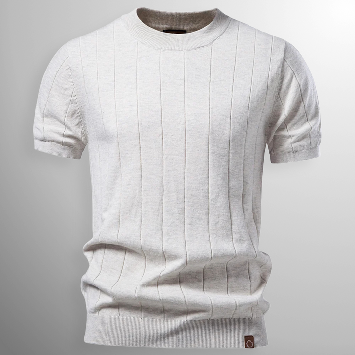 Luca | Luxe Geripptes T-Shirt