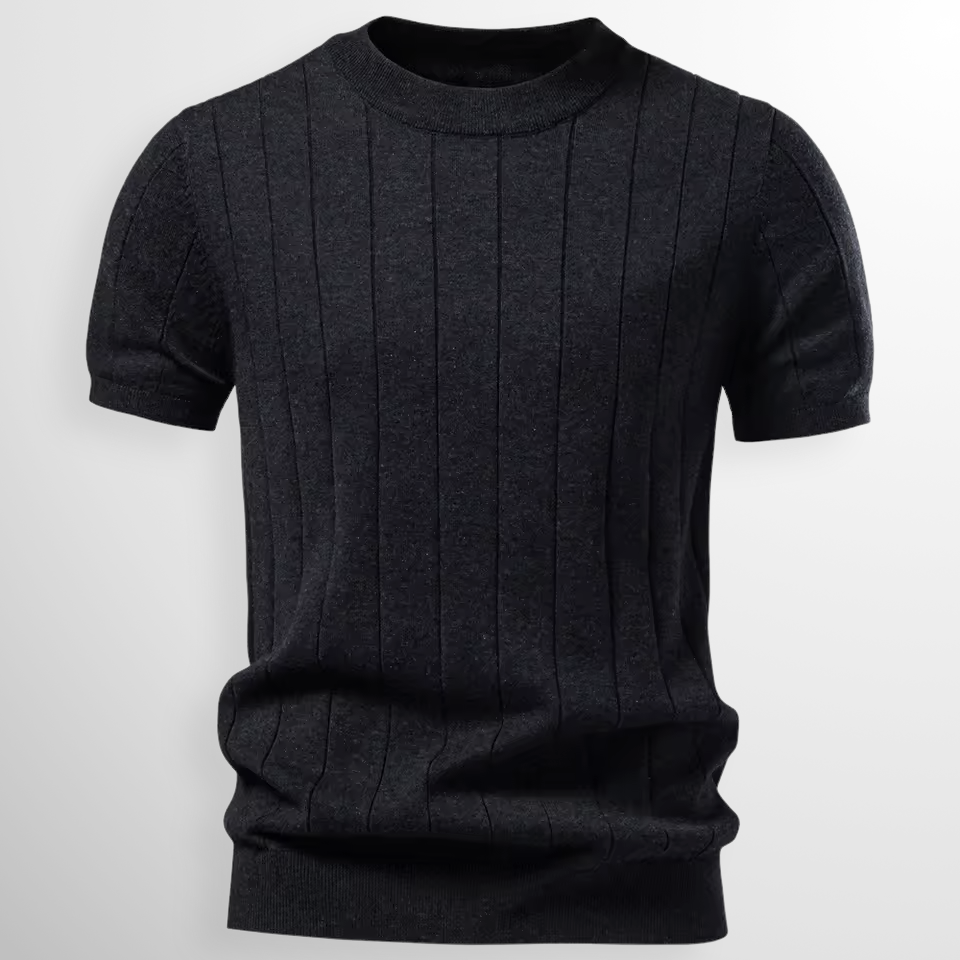 Luca | Luxe Geripptes T-Shirt