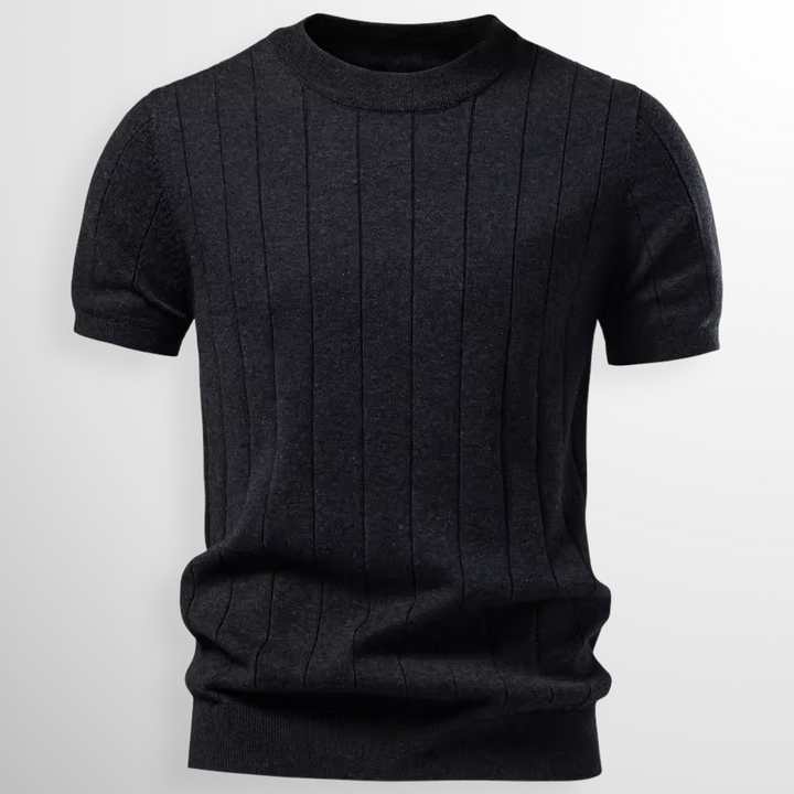 Luca | Luxe Geripptes T-Shirt