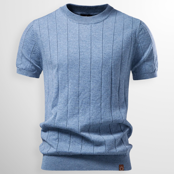Luca | Luxe Geripptes T-Shirt
