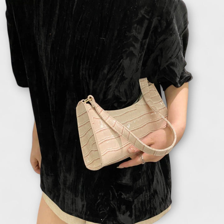 Eleanor | Glänzende Lederhandtasche