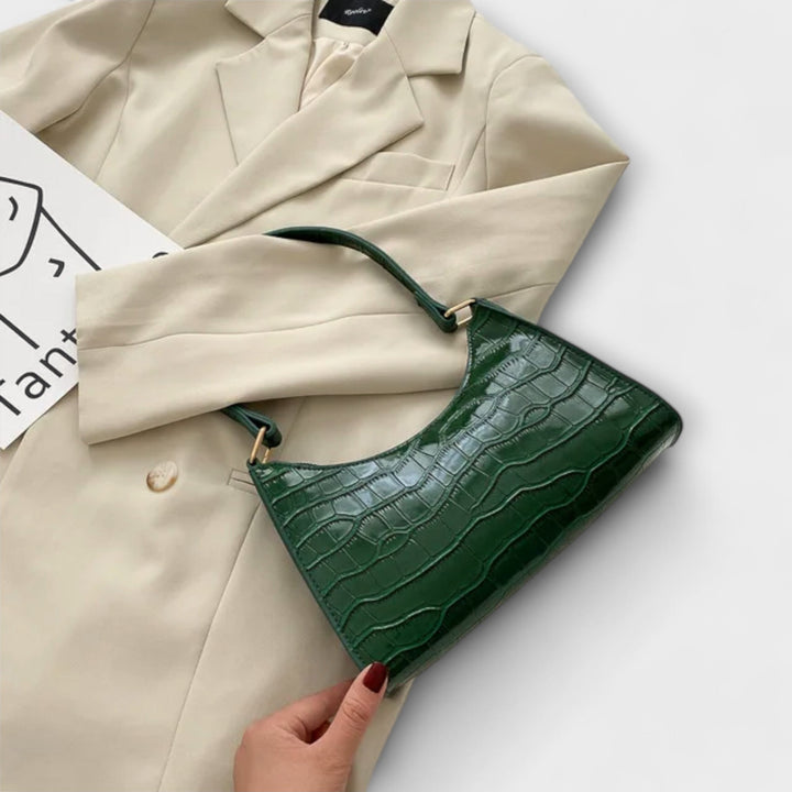 Eleanor | Glänzende Lederhandtasche