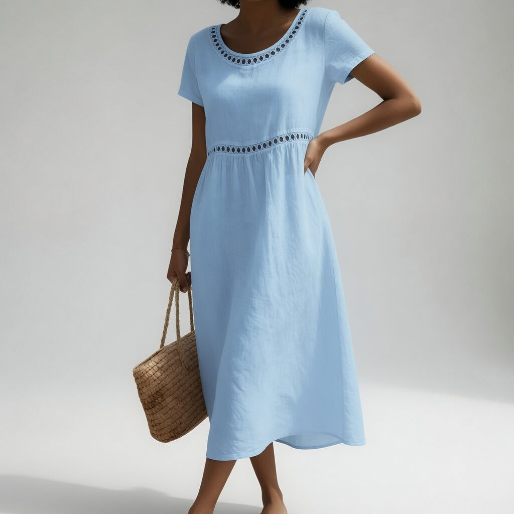 Heidi | Besticktes Midikleid