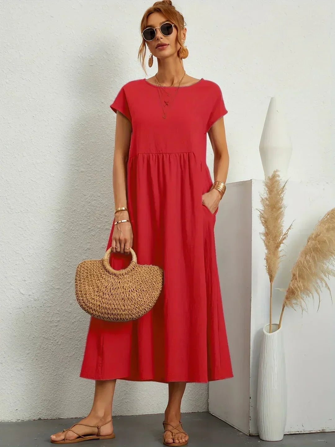 Petra | Luftiges Midikleid mit bequemer Passform