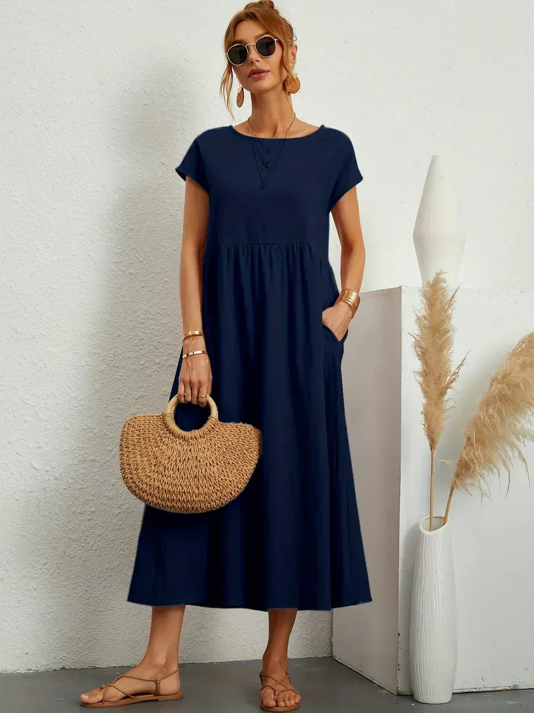 Petra | Luftiges Midikleid mit bequemer Passform