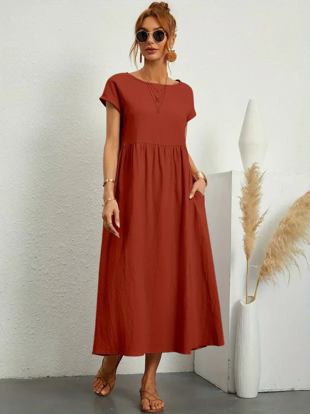 Petra | Luftiges Midikleid mit bequemer Passform