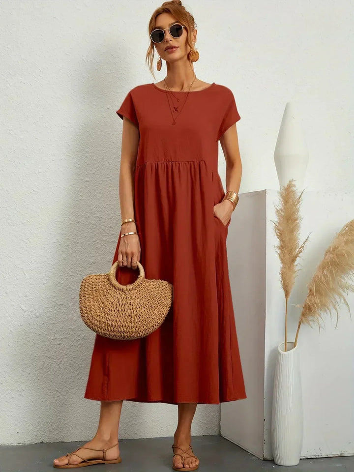 Petra | Luftiges Midikleid mit bequemer Passform